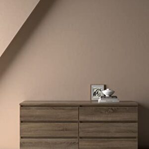 Tvilum Scottsdale 6 Drawer Double Dresser, Truffle