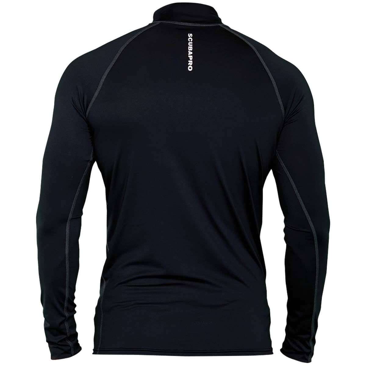 SCUBAPRO Men's Standard UPF 50 Rash Guard, Long Sleeve, Black, XL