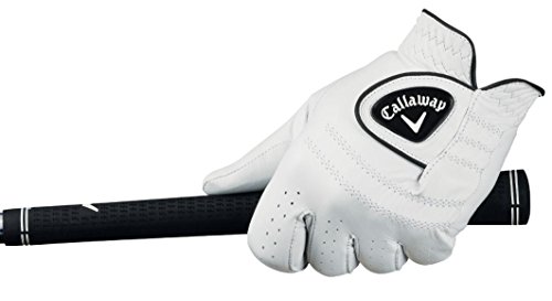 Callaway Golf Tour Authentic Glove (Worn on Left Hand, Standard, XX-Large, White 2018)