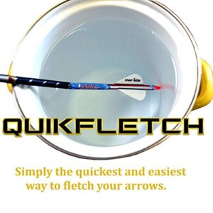 New Archery Products NAP Quickfletch Hellfire 3" Crossbow Fletching System White and Green 6PK