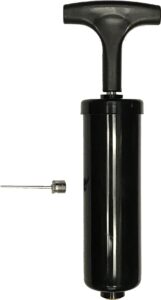 7” hand pump air inflator for sports balls & stability discs, needle included