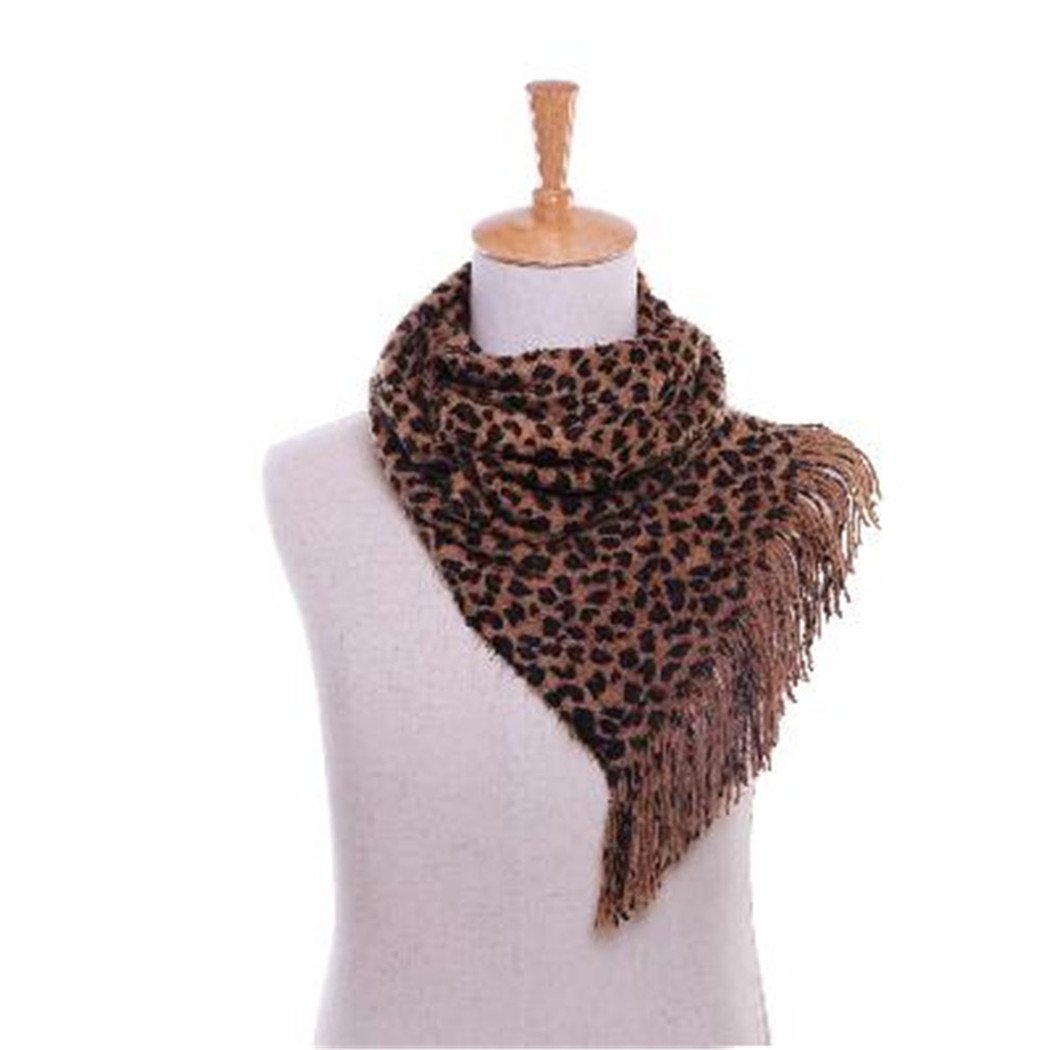 LANFIRE Womens Winter Scarf Shawl Wraps Soft Warm Blanket Scarves for Women Leopard scarves (SF0004)