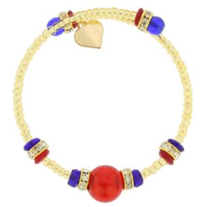 glassofvenice carino murano glass bracelet - multicolor