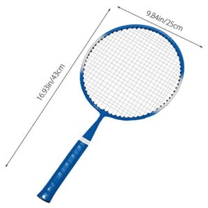 TINTON LIFE 1 Pair Badminton Racket for Children Indoor/Outdoor Sport Game(Blue)