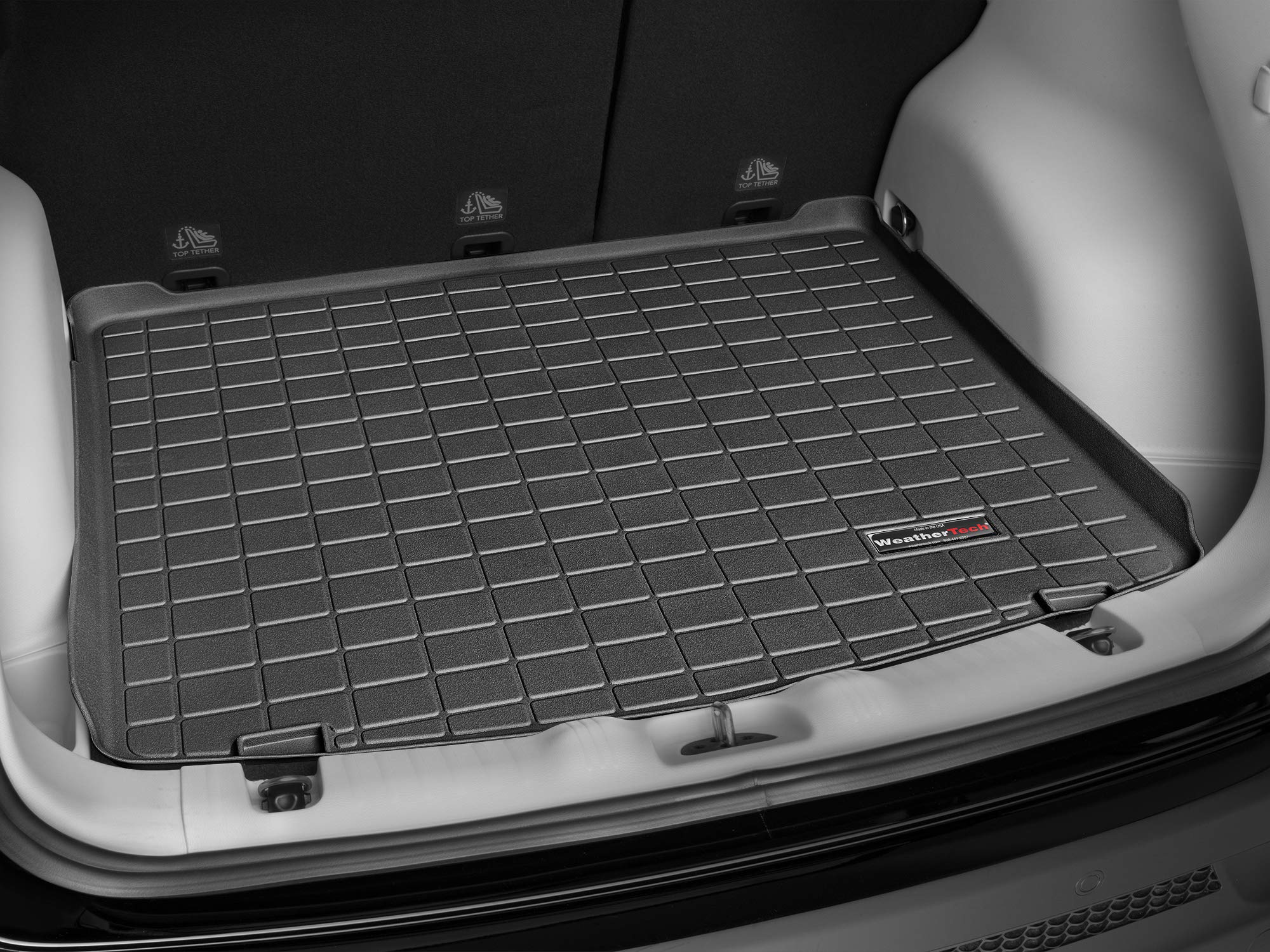 WeatherTech Cargo Trunk Liner for Jeep Compass - Cargo Tray in Highest Position (401043) Black