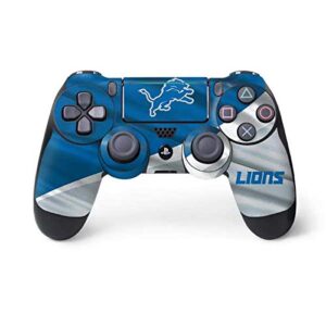 Skinit Decal Gaming Skin compatible with PS4 Pro/Slim Controller - Officially Licensed NFL Detroit Lions Design