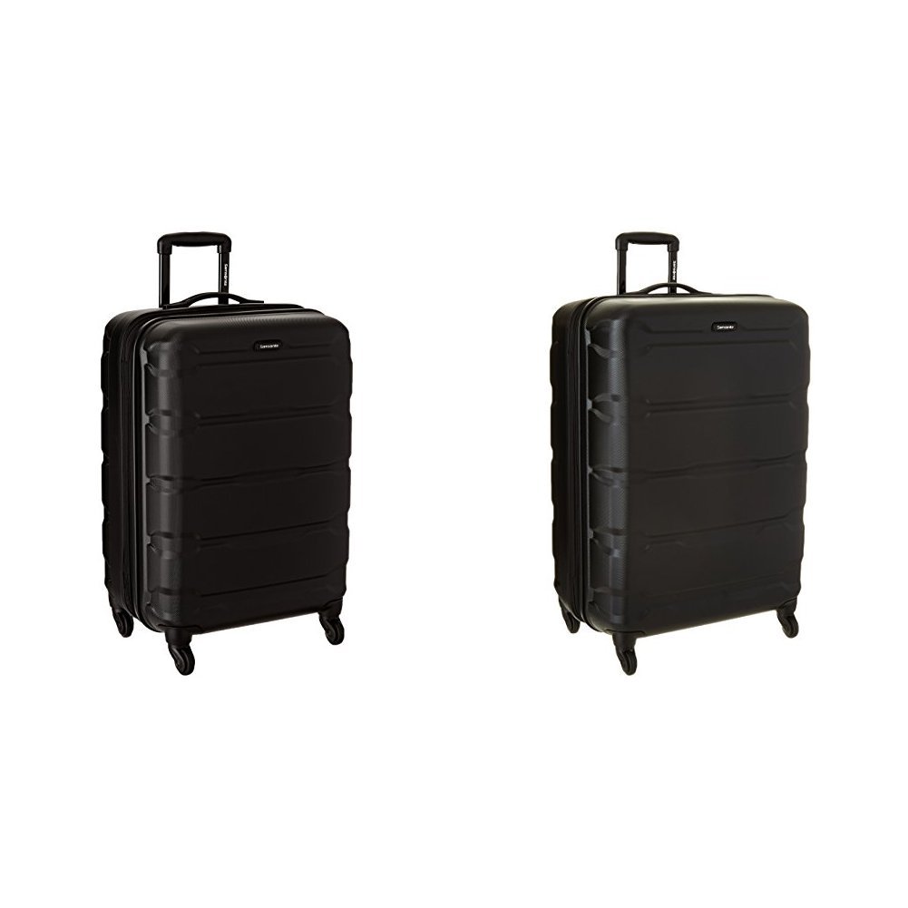 Samsonite Omni PC Hardside Spinner Set (24"/28"), Black