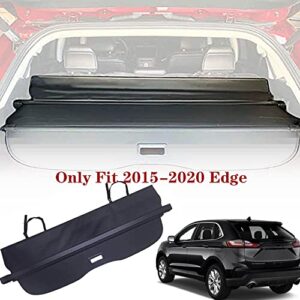 kaungka Cargo Cover Retractable for 2015-2024 Ford Edge Black (There is no Gap Between The Back Seats and The Cover)