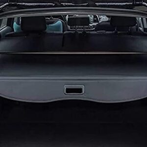 kaungka Cargo Cover Retractable for 2015-2024 Ford Edge Black (There is no Gap Between The Back Seats and The Cover)