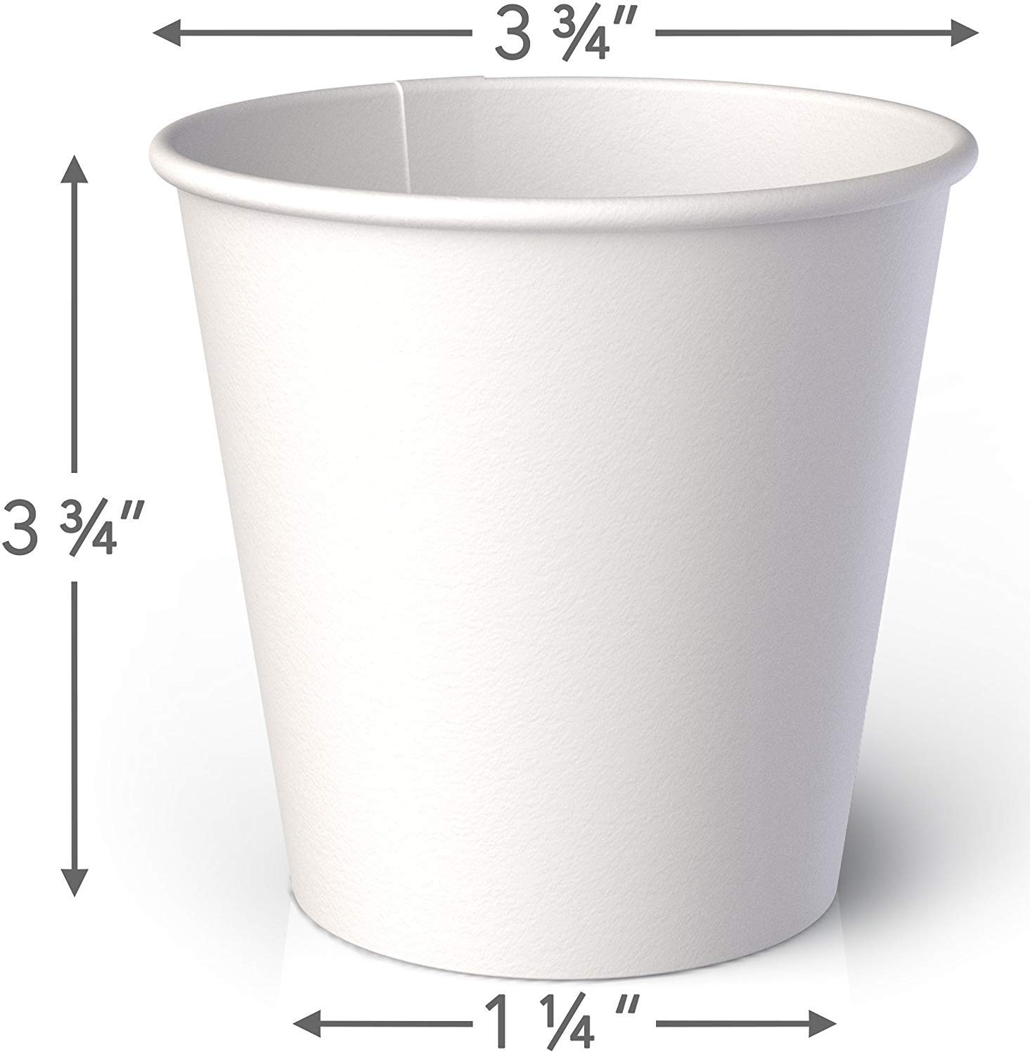 Lakesstory 4 oz White Paper Cups (50 ct) - hot Beverage Cup for Coffee Tea Water