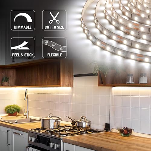 Armacost Lighting 152230 RibbonFlex Pro Series 60 LED Lights Strip, 16.4 ft, 4000K,