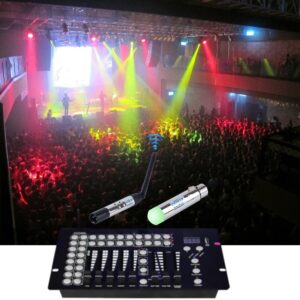 DMX Wireless, CHINLY 8pcs 2.4G DMX 512 1 Male Transmitter & 7 Female Receivers Short version for Stage PAR Party Light