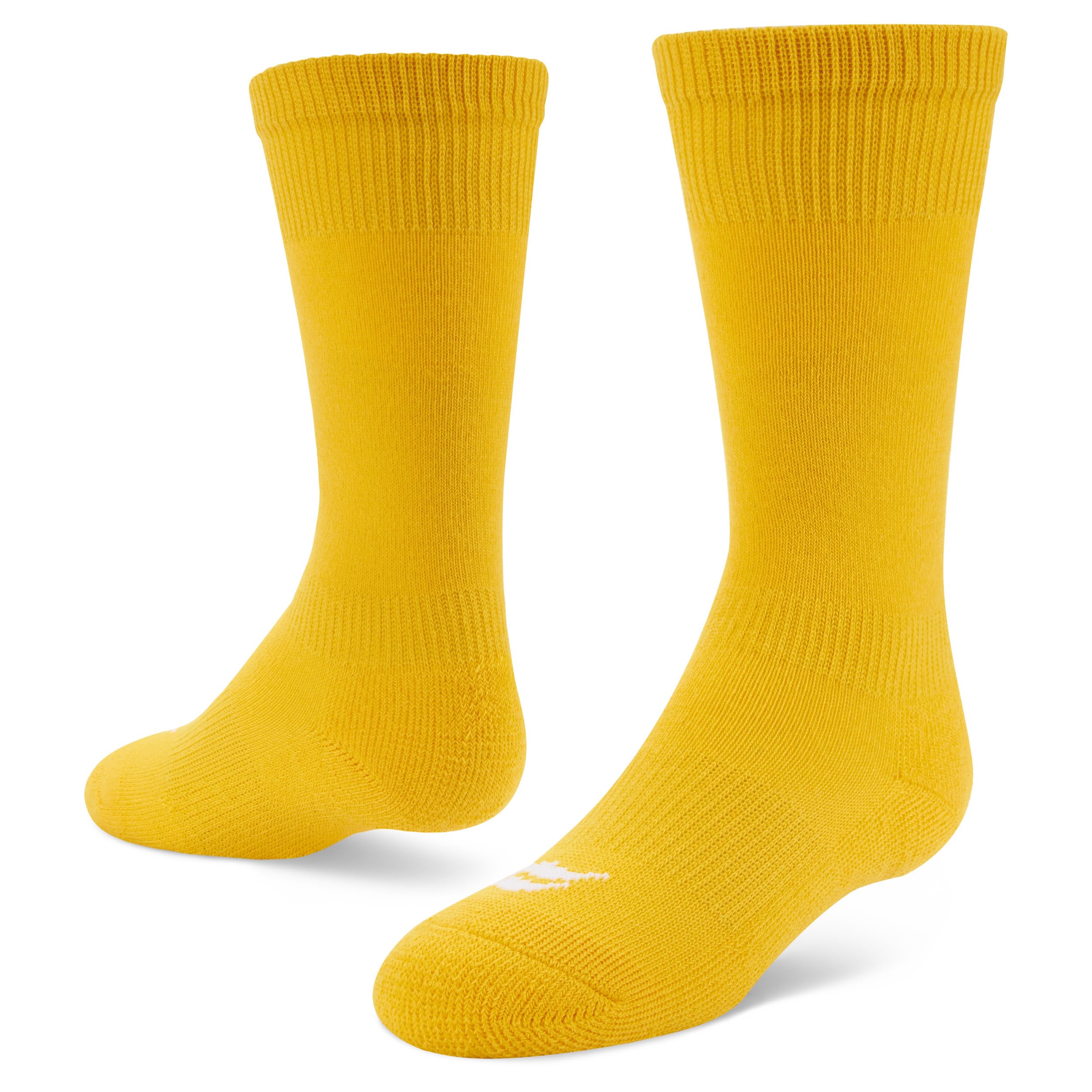 Sof Sole Baseball/Softball Over-the-Calf Team Athletic Performance Socks (2 Pair), X-Small, Gold