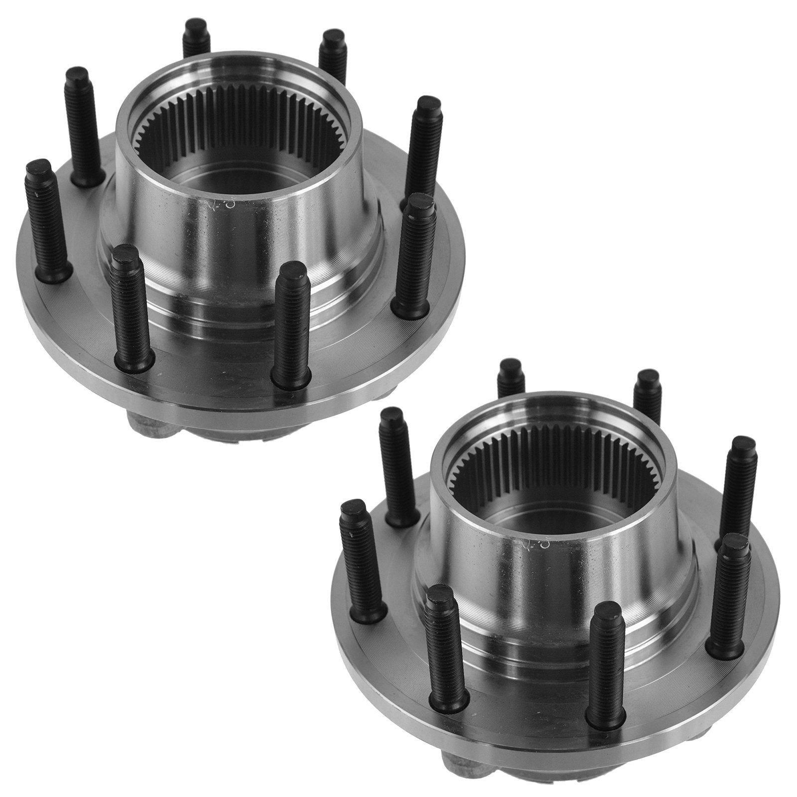 TRQ Front Wheel Hub Bearings Assembly Set Compatible with 1999-2001 Ford F-250 Super Duty F-350 Super Duty