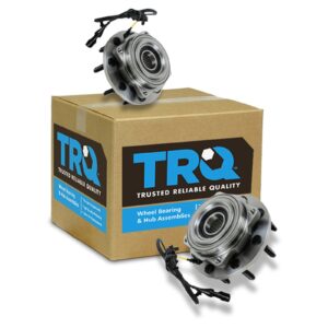 trq front wheel hub bearing pair set of 2 lh left driver rh right passenger side replacement compatible with 2005-2010 ford f250 f350 super duty truck 4 wheel drive 4wd 515081 sp940200