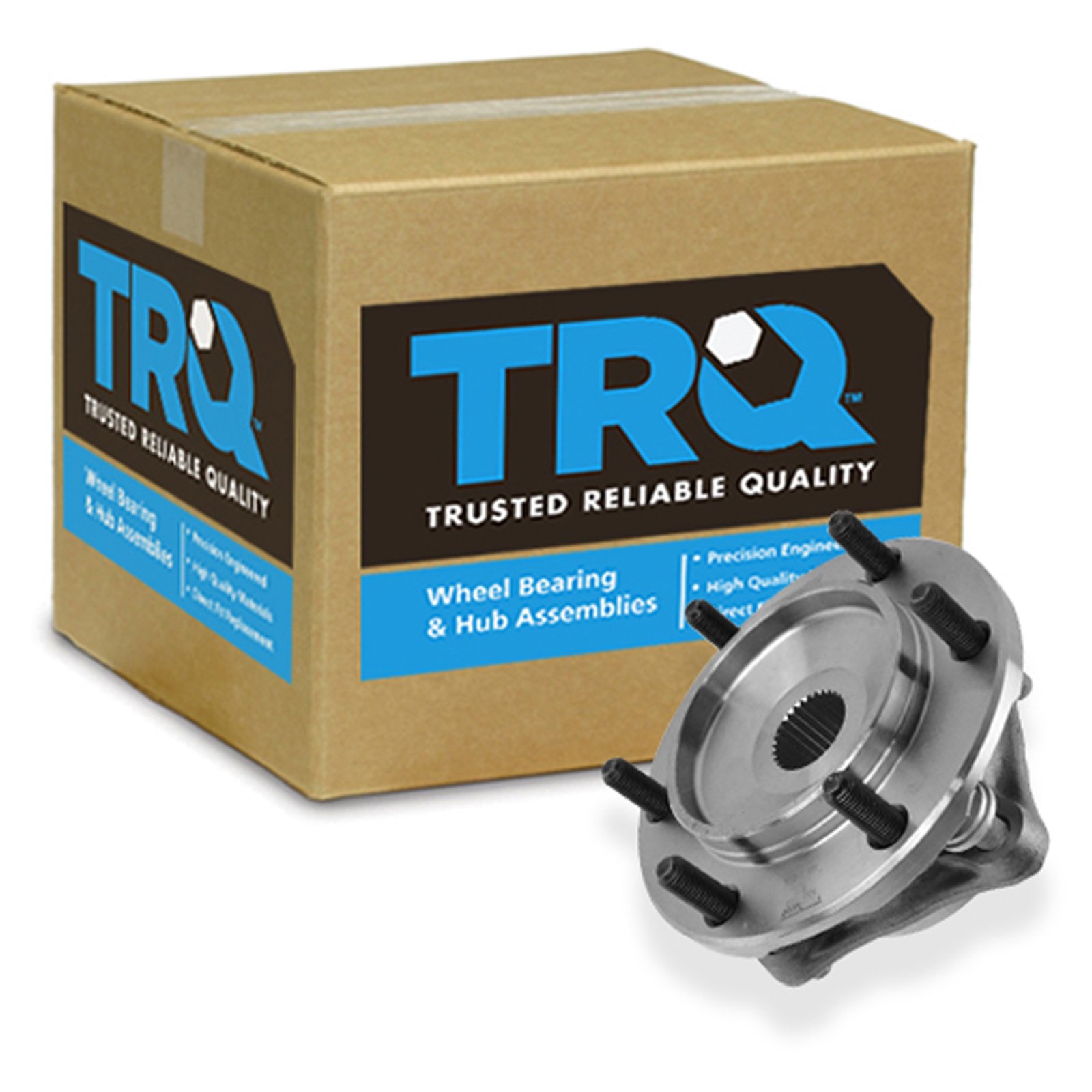 TRQ Front Wheel Hub Bearing Assembly Driver Passenger Compatible with Tacoma 4Runner FJ 4WD