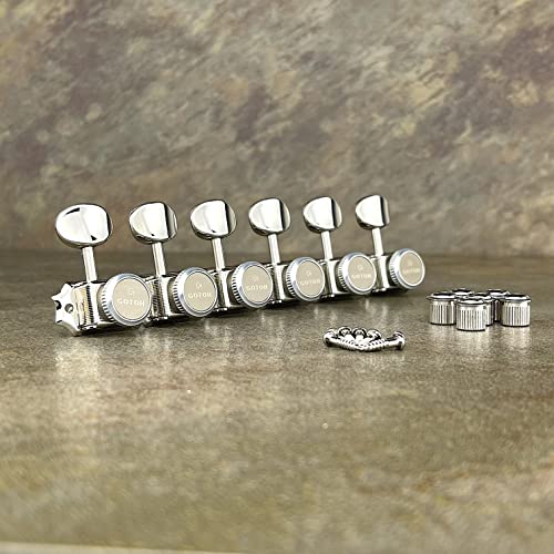 Gotoh Locking Tuners - 6 in a line - Magnun Lock Trad (MG-T) - Nickel