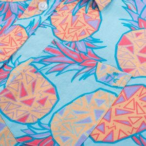 Tipsy Elves Men's Vacation Pineapple Hawaiian Shirt Size Medium