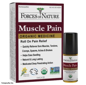 forces of nature - natural, organic muscle pain relief (4ml) (packaging may vary)