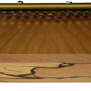 Zither Heaven Artisan Triple Wood 12 Note Thumb Piano in Cherry, Blackwalnut and Spalted Maple made in the USA