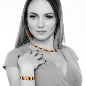 AMBERAGE Natural Baltic Amber Necklace for Adults (45CM 17.72INCH)