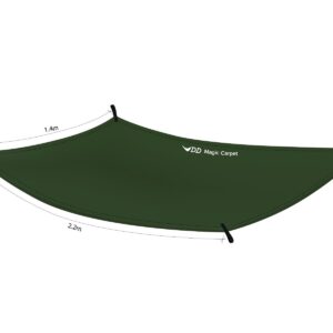 DD Hammocks - DD Magic Carpet XL Size: 4.6ft x 7.2ft Rainproof Tarpaulin Rainfly for Lightweight Tarp Shelters Groundsheet and Tent Footprint