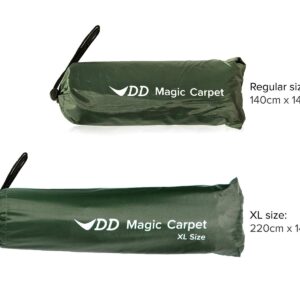 DD Hammocks - DD Magic Carpet XL Size: 4.6ft x 7.2ft Rainproof Tarpaulin Rainfly for Lightweight Tarp Shelters Groundsheet and Tent Footprint