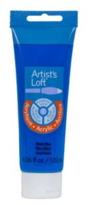 artist's loft acrylic paint, 4 oz (neon blue)