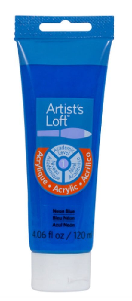 Artist's Loft Acrylic Paint, 4 oz (Neon Blue)