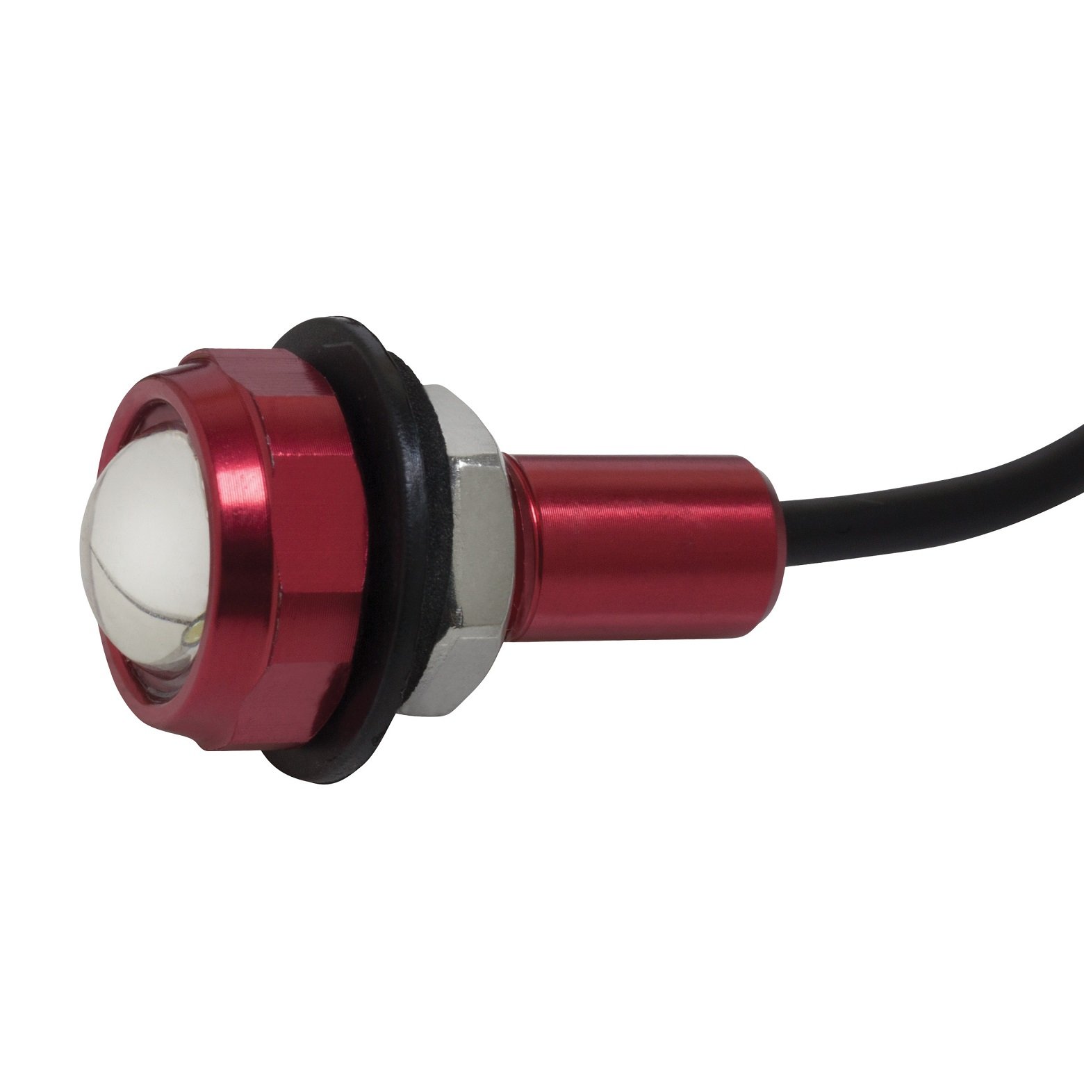 Yak-Power 2-Piece Super Bright LED Button Light Kit - Red