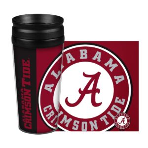 boelter brands ncaa alabama crimson tide hype full wrap travel tumbler, 14-ounce