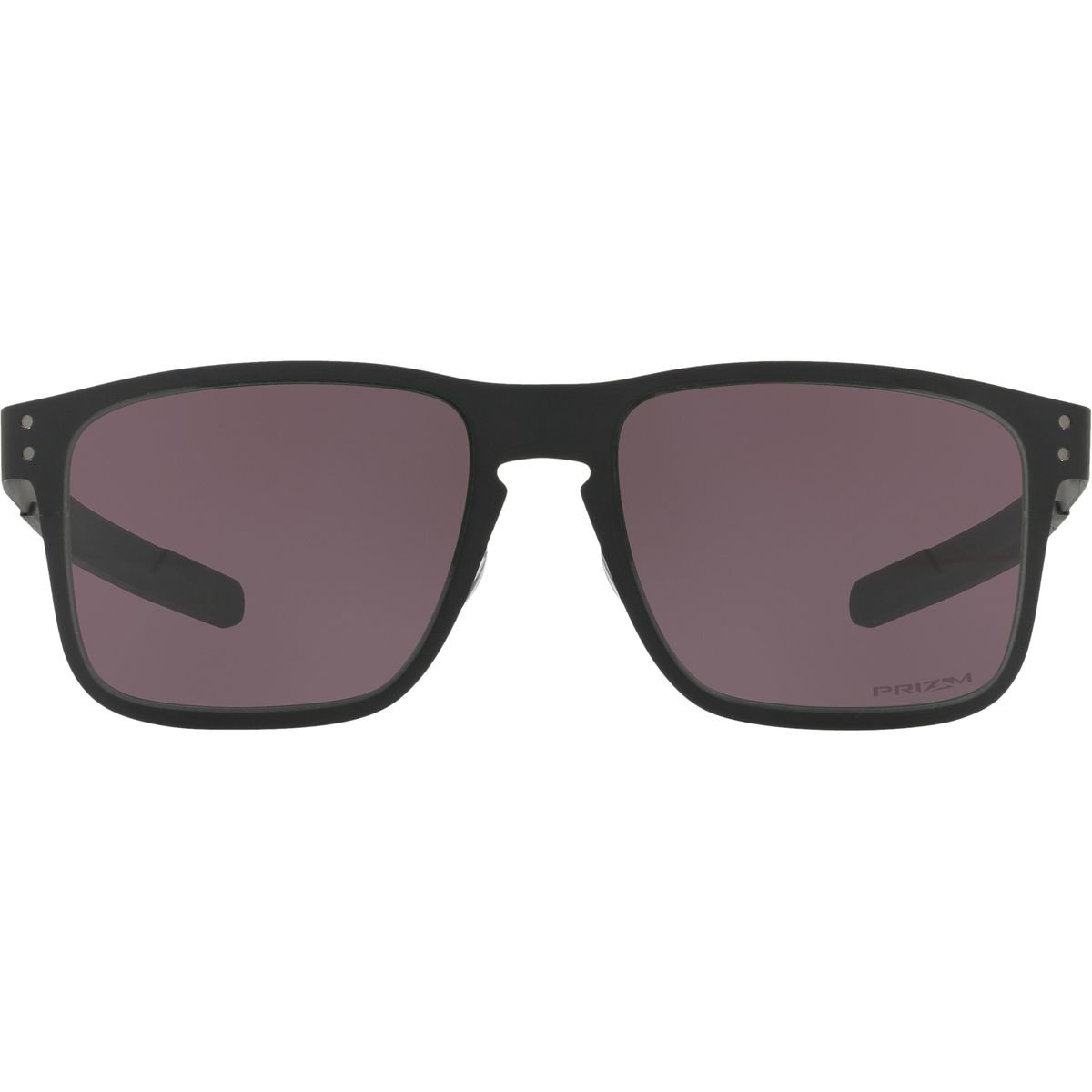 Oakley Men's OO4123 Holbrook Metal Square Sunglasses, Matte Black/Prizm Grey, 55 mm