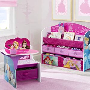 Delta Children Deluxe Book & Toy Organizer, Disney Princess