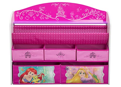 Delta Children Deluxe Book & Toy Organizer, Disney Princess