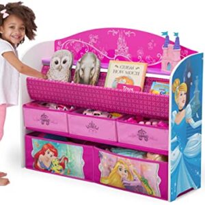 Delta Children Deluxe Book & Toy Organizer, Disney Princess