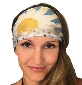 bondi band halo head band, 4", blue, (halo2017)