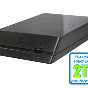 Avolusion HDDGear 2TB (2000GB) 7200RPM 64MB Cache USB 3.0 External PS4 Gaming Hard Drive (PS4 Pre-Formatted) - PS4, PS4 Slim, PS4 Slim Pro - 2 Year Warranty