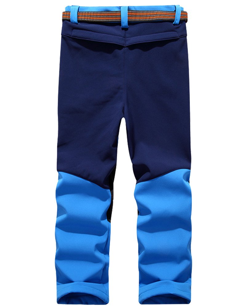 Jessie Kidden Kids Boys Girls Youth Waterproof Windproof Hiking Ski Snow Pants Elastic Waist Warm Insulated Fleece Lined Winter Pants #16010-Light Blue,10-12Years