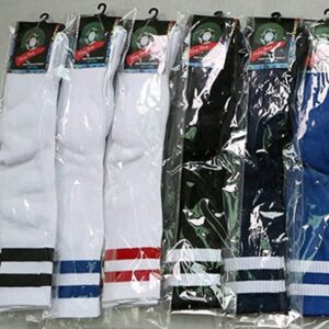 Socks Knee High Basketball Socks Men Long Soccer Hockey Baseball Athletic Hose (New Black)