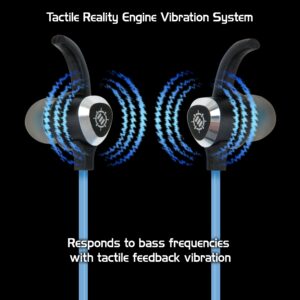 ENHANCE Mobile Gaming Earbuds for PS4, PC, Xbox One & Nintendo Switch with Bass Vibration Feedback & Microphone - Full Metal Housings, Noise Isolating, in Ear Hooks & Tangle Free Cable