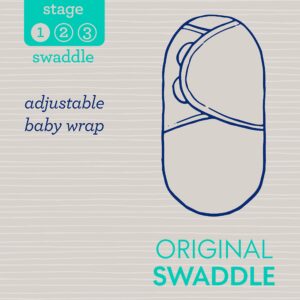 SwaddleMe Original Swaddle – Size Small, 0-3 Months, 2-Pack (Pink Polka Whale)