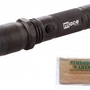 Nimrod's Wares MACE Stun Gun & Flashlight 2.4 Million Volts 300 Lumens Strobe Microfiber Cloth