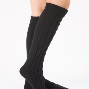 SherryDC Women's Cable Knit Long Boot Stocking Socks Knee High Winter Leg Warmers