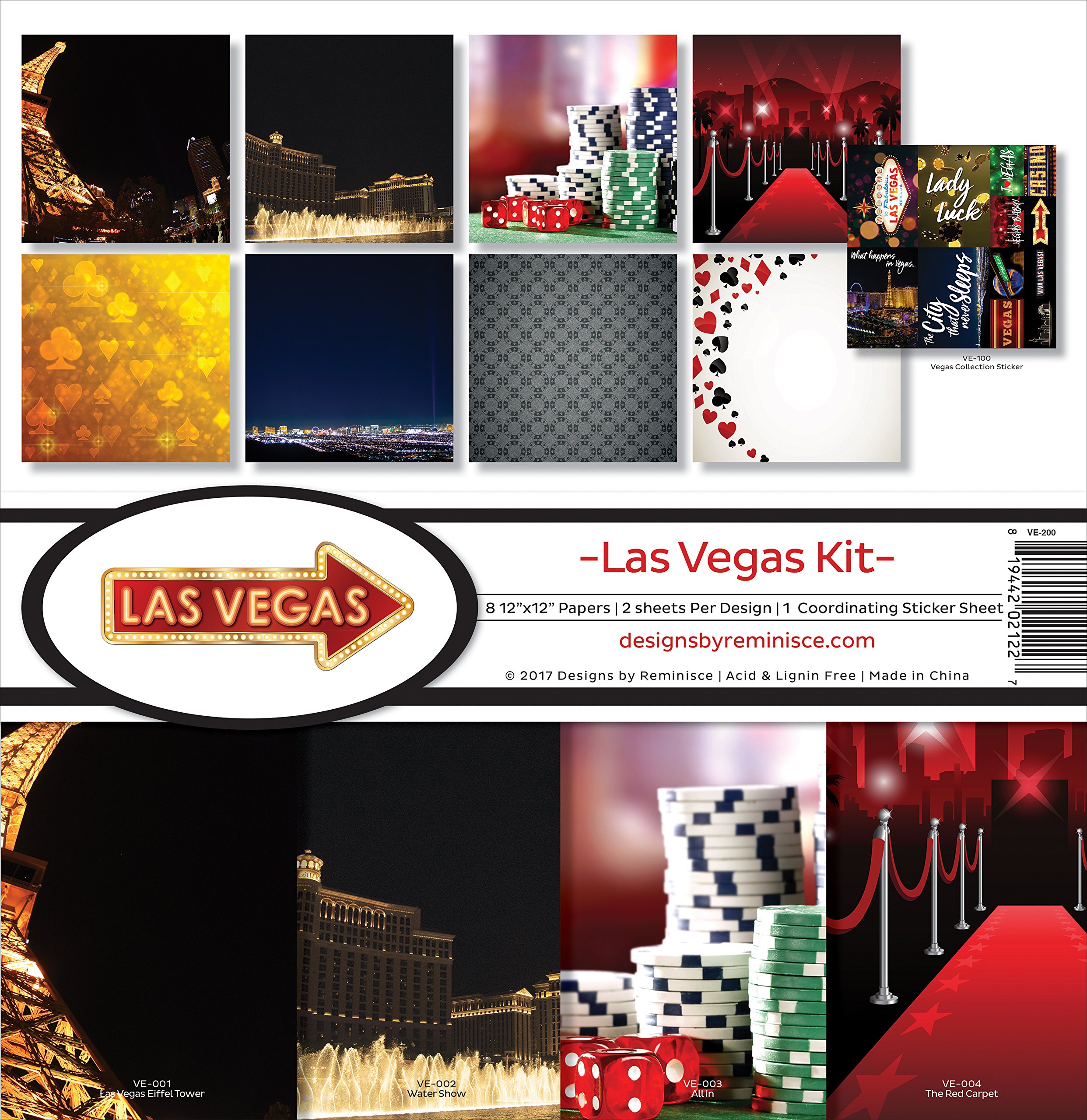 Reminisce VE-200 Vegas Scrapbook Collection Kit