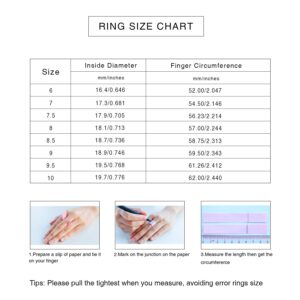 CIUNOFOR 13.7MM Cross Ring Enhancers for Women Statement Engagement Ring Silver Gold Rose Gold Plated Ring Engraving Customized Personalized (18K Gold, 8)