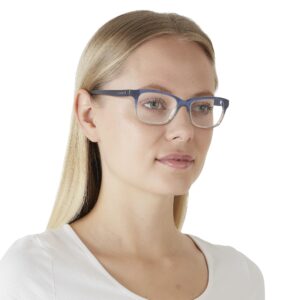 Coach HC6089 Prescription Eyewear Frames, Blue Beige Glitter Gradient/Demo Lens, 51 mm