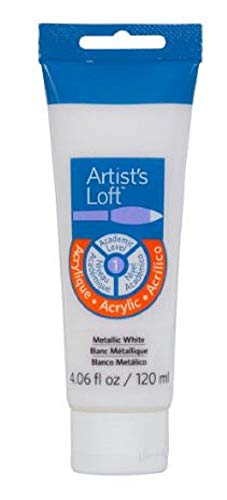 Artist's Loft Metallic Acrylic Paint, 4 oz. (Metallic White)