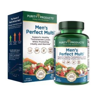 purity products men's perfect multi from vitamins, minerals and phytonutrients - promotes energy, vitality and stamina - easy to swallow - 90 tablets