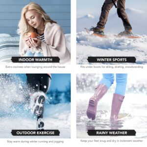 Debra Weitzner Warm Thermal Socks for Men and Women Extreme Cold Weather Winter Wear Insulated Heavy Boot Socks for Hunting Skiing Snow Etc 2 Pairs