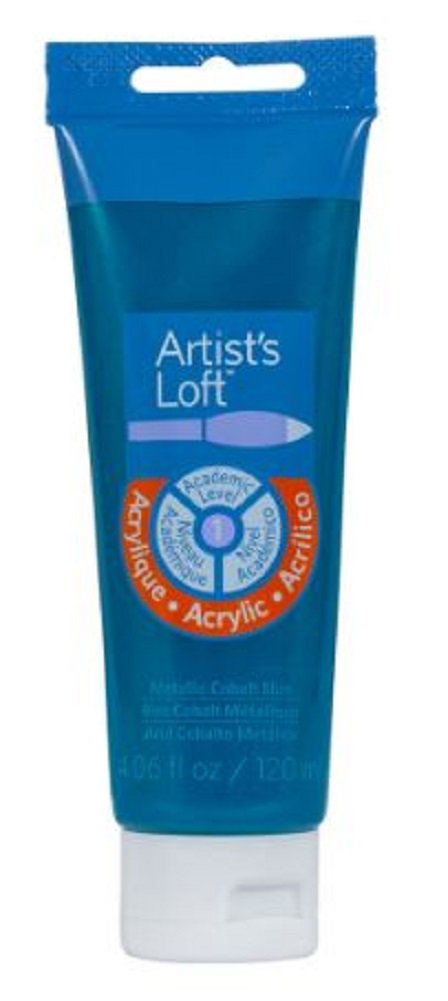 Artist's Loft Metallic Acrylic Paint, 4 oz. (Metallic Cobalt)